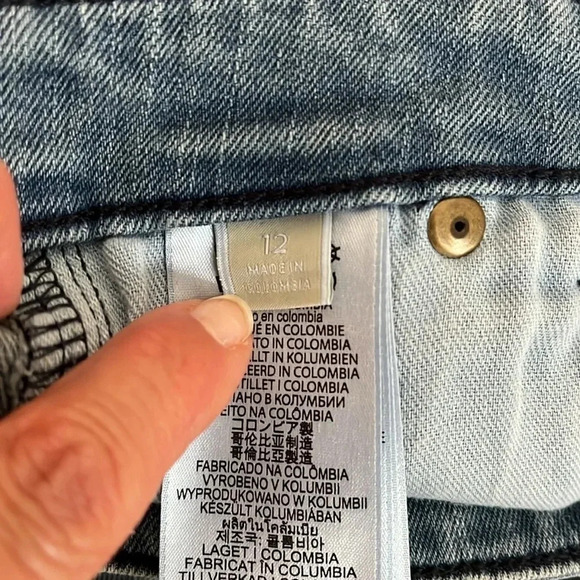 MK  Cargo Vintage Wash Denim Jeans, Size 12 - Picture 9 of 11